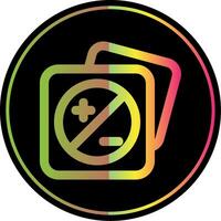 Image brightness Line Gradient Due Color Icon vector