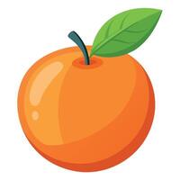 Orange colorful cartoon vector illustration