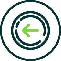 Right arrow Line Circle Icon vector