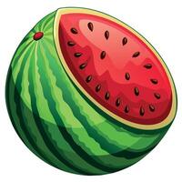 Watermelon colorful cartoon vector illustration