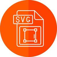 Svg file format Line Red Circle Icon vector