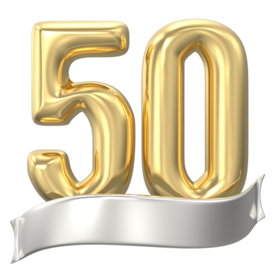 Happy 50th Birthday PNGs for Free Download