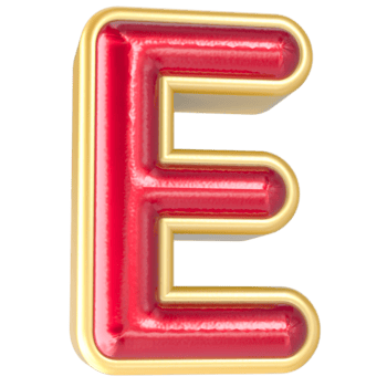 Fonte e 3d render png