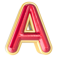 Font A 3d Render png