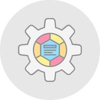 Infographic elements Line Filled Light Circle Icon vector