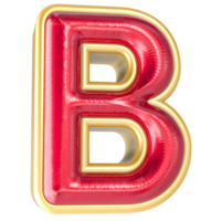 Font B 3d Render png