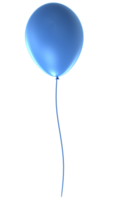 blauw ballon Aan transparant achtergrond png