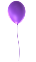 een Purper ballon Aan een transparant achtergrond png