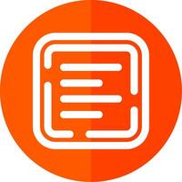 Left allignment Line Red Circle Icon vector