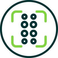 Reorder dots vertical Line Circle Icon vector