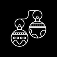 Jingle bell Line Inverted Icon vector