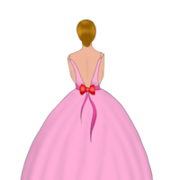 Mädchen im rosa Kleid png