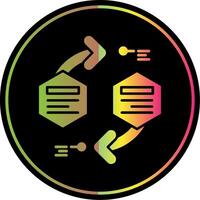 Infographic elements Glyph Due Color Icon vector