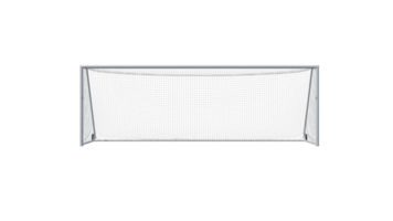 a soccer goal on a transparent background png