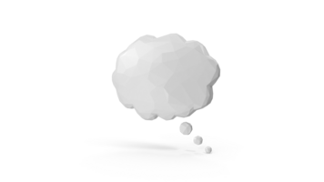 un blanco nube con un nube en el medio png