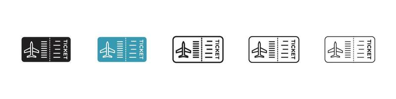 Air tickets icon vector