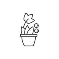 Berry shrubs and vines icon vector