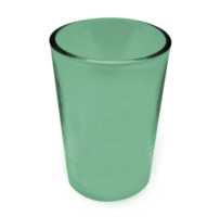 Green cup on transparent background png