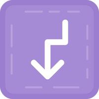 U turn Flat Light Icon vector