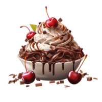 ai généré aquarelle dessert sucré png