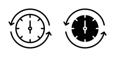 Course of time icon vector