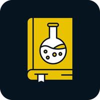 Chemistry book Glyph Two Color Icon vector