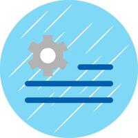 Deploy rules Flat Blue Circle Icon vector