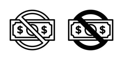 No money sign vector