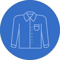 Formal shirt Gradient Line Circle Icon vector