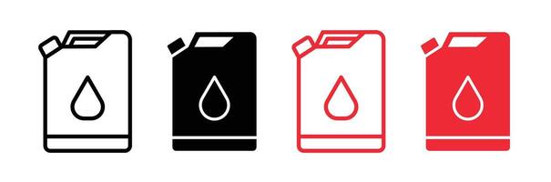 Oil can icon vector