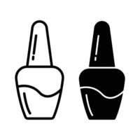 Nail polish icon vector