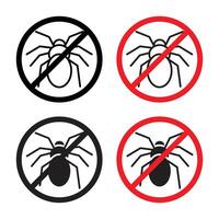 No parasitic insects sign vector