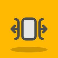 Carousel horizontal Filled Shadow Icon vector