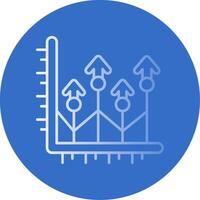 Grow up Gradient Line Circle Icon vector