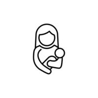 Postnatal care icon vector