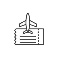 Air tickets icon vector