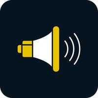 volume up Glyph Two Color Icon vector