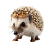 AI generated Mini Hedgehog isolated on transparent background ,generative ai png