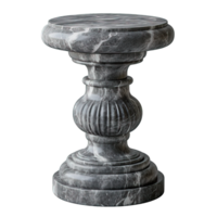 AI generated Pedestal Marble Isolated on Transparent Background ,marble display png ,generative ai