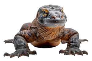 ai generiert komodo Drachen isoliert auf transparent Hintergrund ,generativ ai png