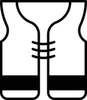 Safety Vest  glyph and line vector illustration