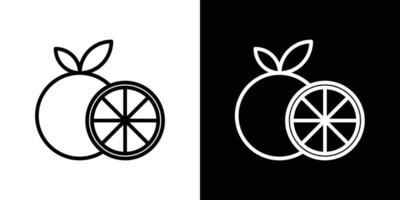 Citrus fruit icon vector