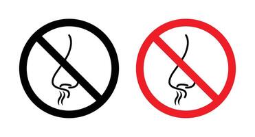 No smell sign vector