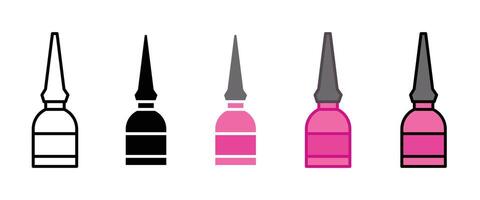 Eyeliner bottle icon vector