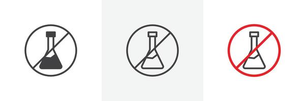 Chemical free sign vector