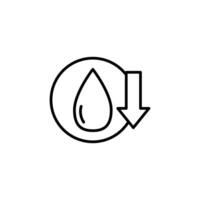 Crude oil barrel price falling down icon vector