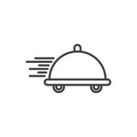 Food delivery icon vector