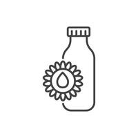 Sunflower oil icon vector