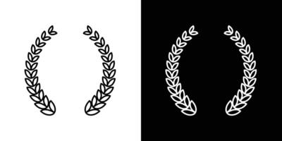 Laurel wreath icon vector