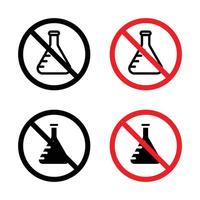 Chemical free sign vector